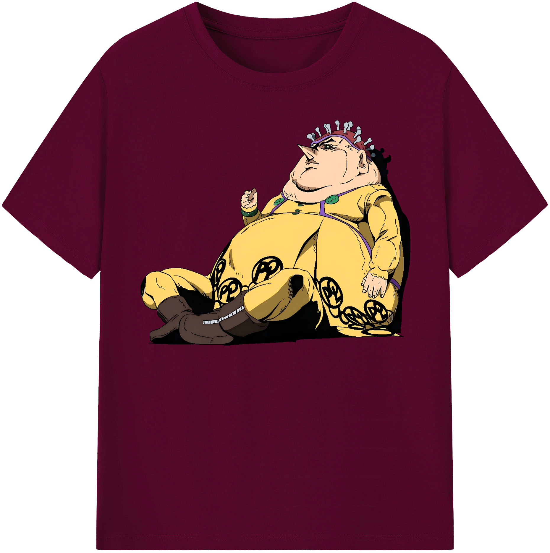（画像用） ジョジョの奇妙な冒険 ポルポ JoJo's Bizarre Adventure Polpo レディースカジュアルプリントTシャツ（綿100％）